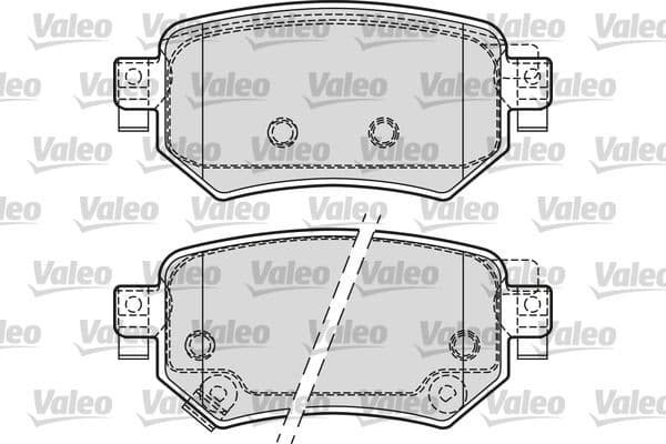 set placute frana,frana disc VALEO 601688
