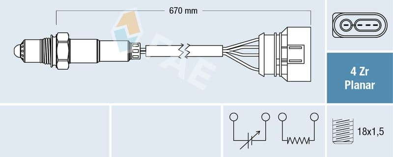 Sonda Lambda FAE 77302