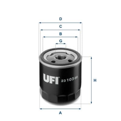 Filtru ulei UFI 23.103.00