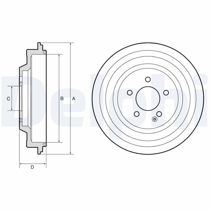 Tambur frana DELPHI BF667