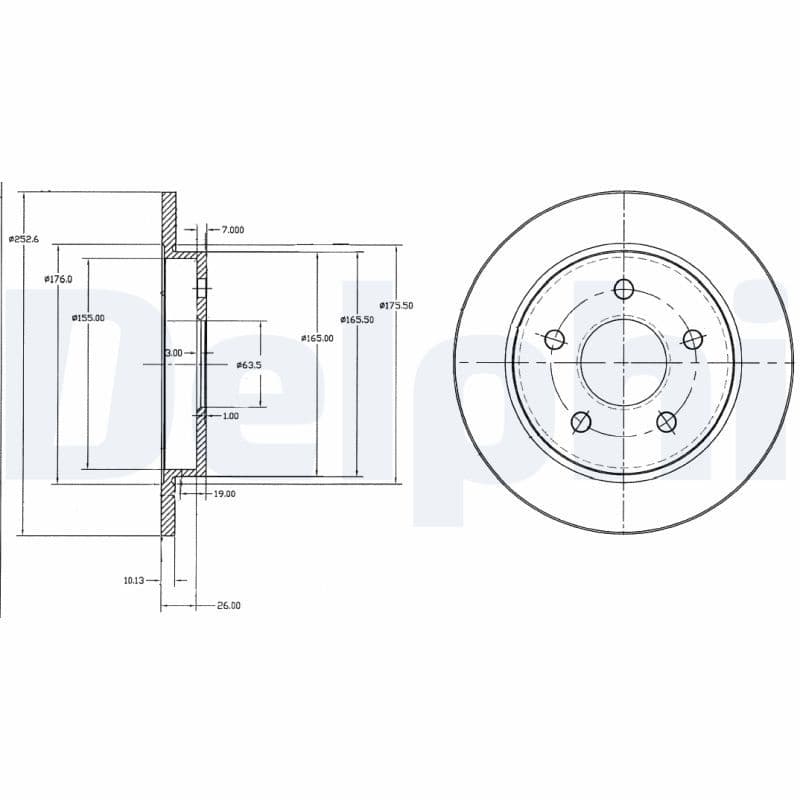 Disc frana DELPHI BG2332