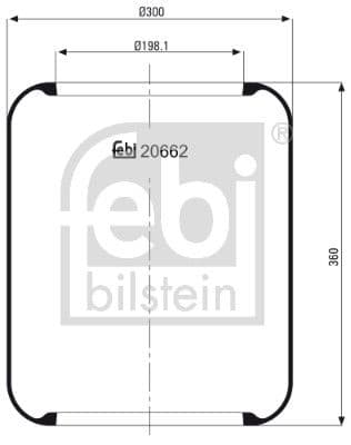 Burduf, suspensie pneumatica FEBI BILSTEIN 20662