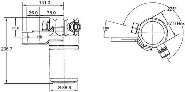 uscator,aer conditionat MAHLE BEHR AD 42 000S