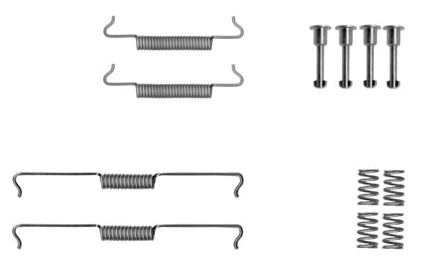 set accesorii, saboti frana parcare TEXTAR 97047400