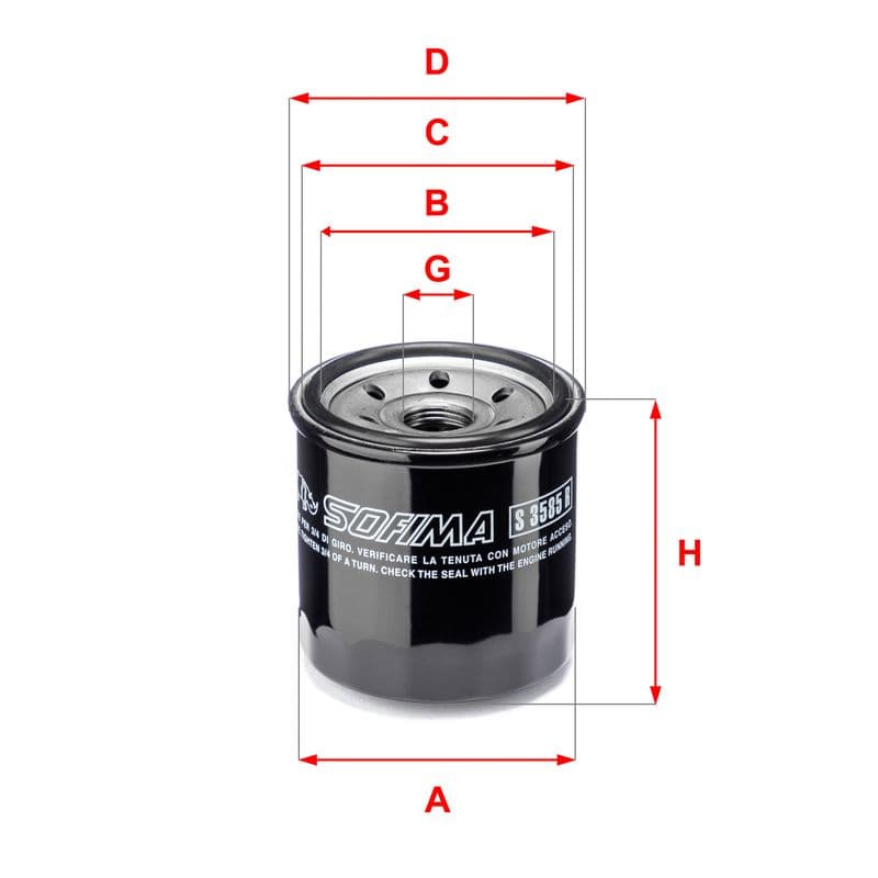 Filtru ulei SOFIMA S 3585 R