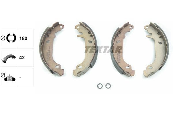 Set saboti frana TEXTAR 91037400