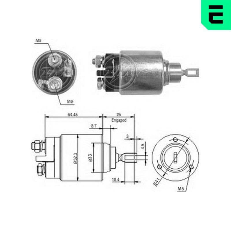 Solenoid, electromotor ERA ZM372