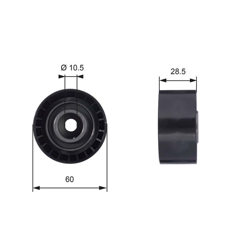 Rola ghidare/conducere, curea distributie GATES PowerGrip™ T42036