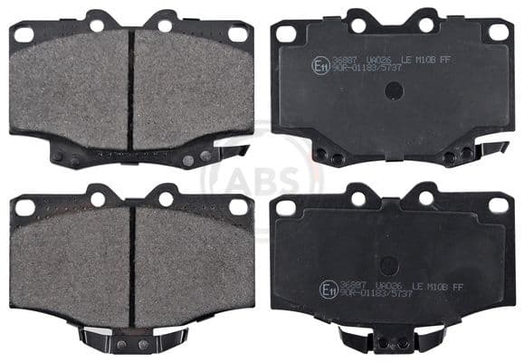 set placute frana,frana disc ABS 36887