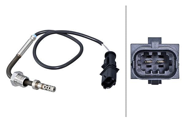 Senzor, temperatura gaze evacuare HELLA 6PT 010 376-481