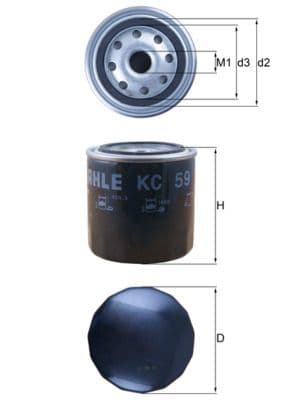 filtru combustibil KNECHT KC 59