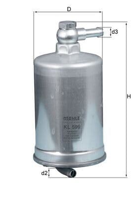filtru combustibil MAHLE KL 599