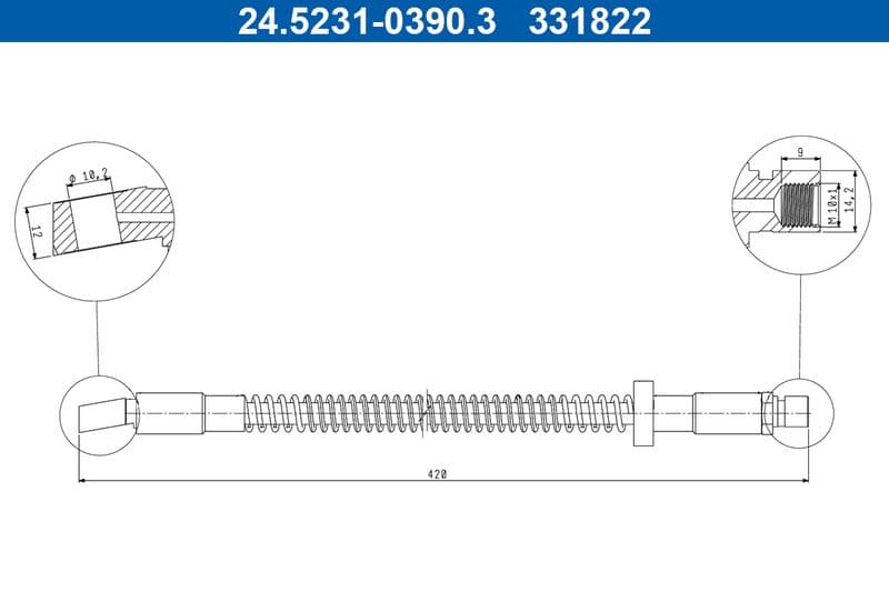 Furtun frana ATE 24.5231-0390.3