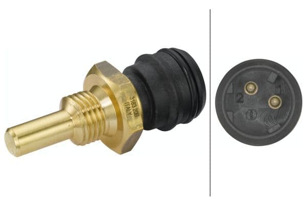 senzor,temperatura lichid de racire HELLA 6PT 009 107-491