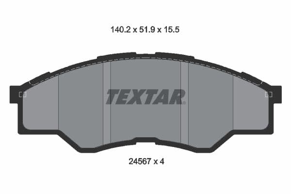 set placute frana,frana disc TEXTAR 2456701