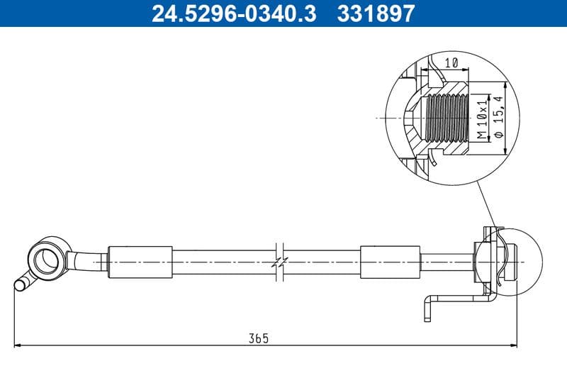 Furtun frana ATE 24.5296-0340.3