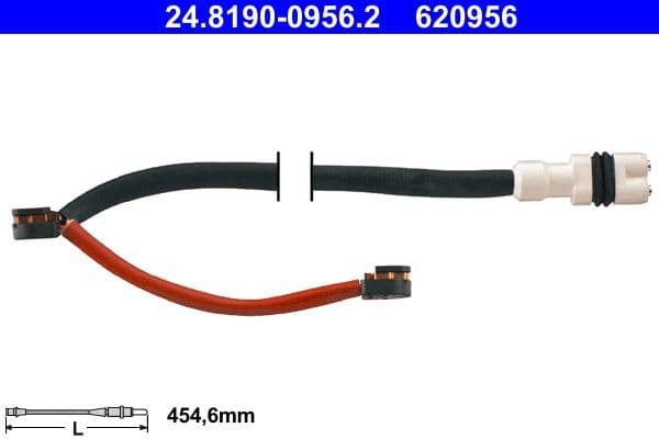 senzor de avertizare,uzura placute de frana ATE 24.8190-0956.2