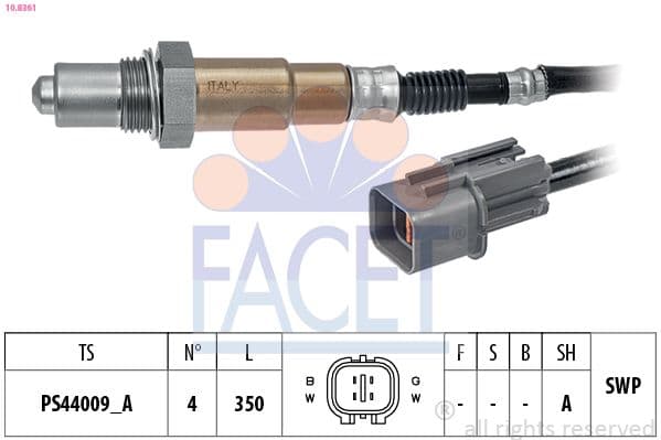 Sonda Lambda FACET Made in Italy - OE Equivalent 10.8361