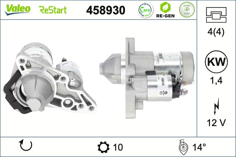 starter VALEO RE-GEN REMANUFACTURED STOP&START 458930