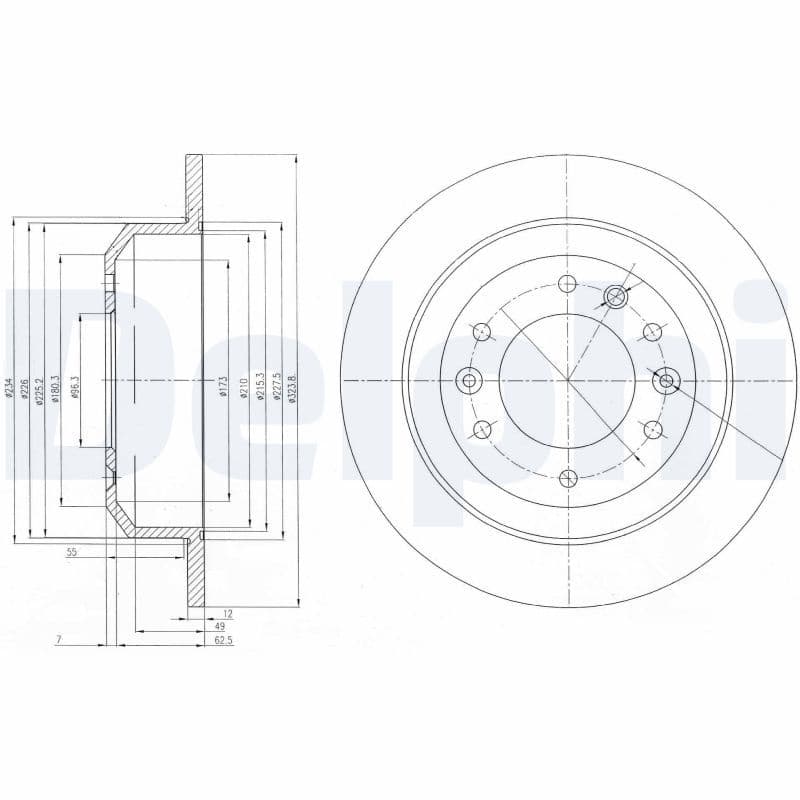 Disc frana DELPHI BG4138