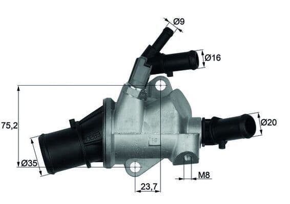termostat,lichid racire MAHLE BEHR TI 148 88