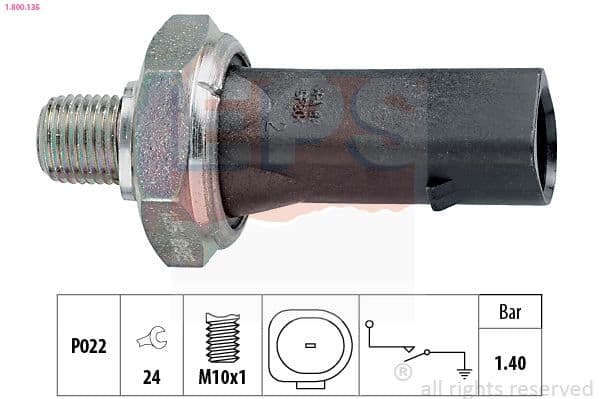 Senzor presiune ulei EPS Made in Italy - OE Equivalent 1.800.135