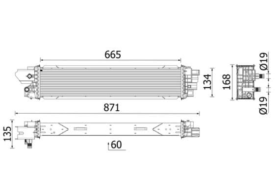 Intercooler, compresor MAHLE BEHR *** PREMIUM LINE *** CI 664 000P