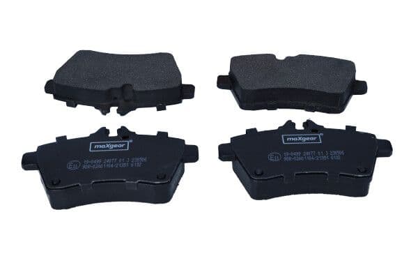 set placute frana,frana disc MAXGEAR 19-0499