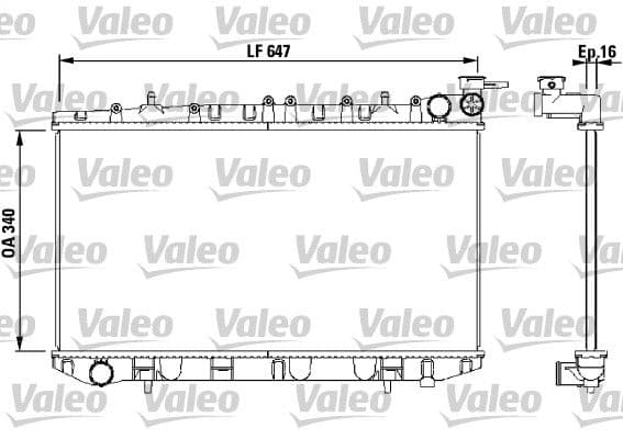 Radiator, racire motor VALEO 731659