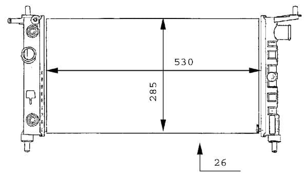 Radiator, racire motor MAHLE BEHR CR 269 000S