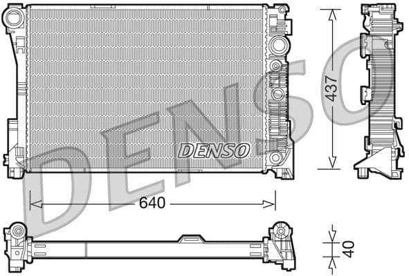 Radiator, racire motor DENSO DRM17046