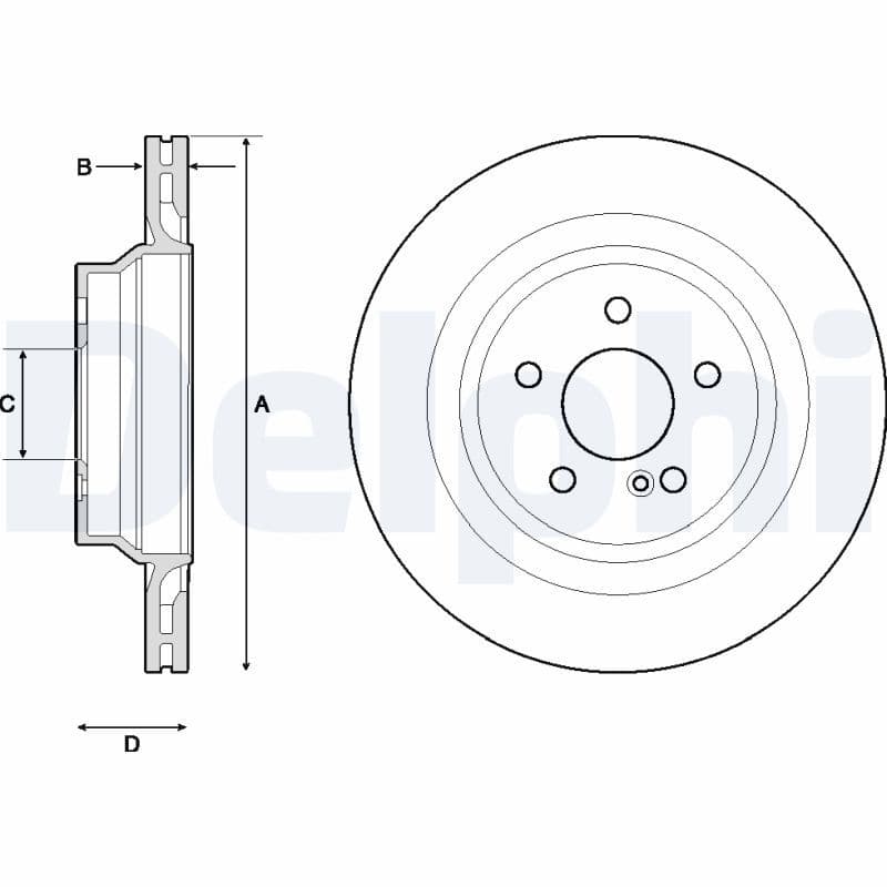 Disc frana DELPHI BG4705C