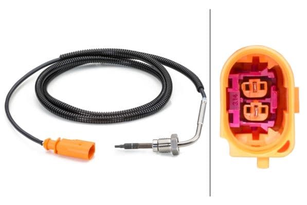 Senzor, temperatura gaze evacuare HELLA 6PT 014 494-281