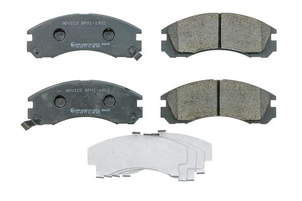 set placute frana,frana disc AISIN Premium ADVICS by BPMI-1902