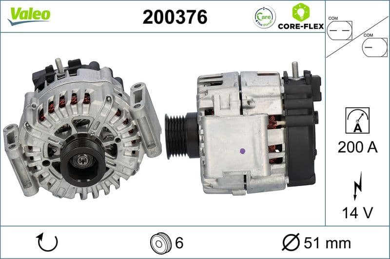 Generator / Alternator VALEO 200376