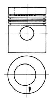 Piston KOLBENSCHMIDT 93882630