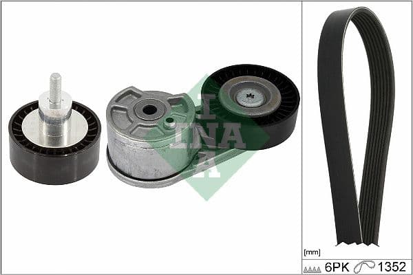 Set curea transmisie cu caneluri Schaeffler INA 529 0549 10