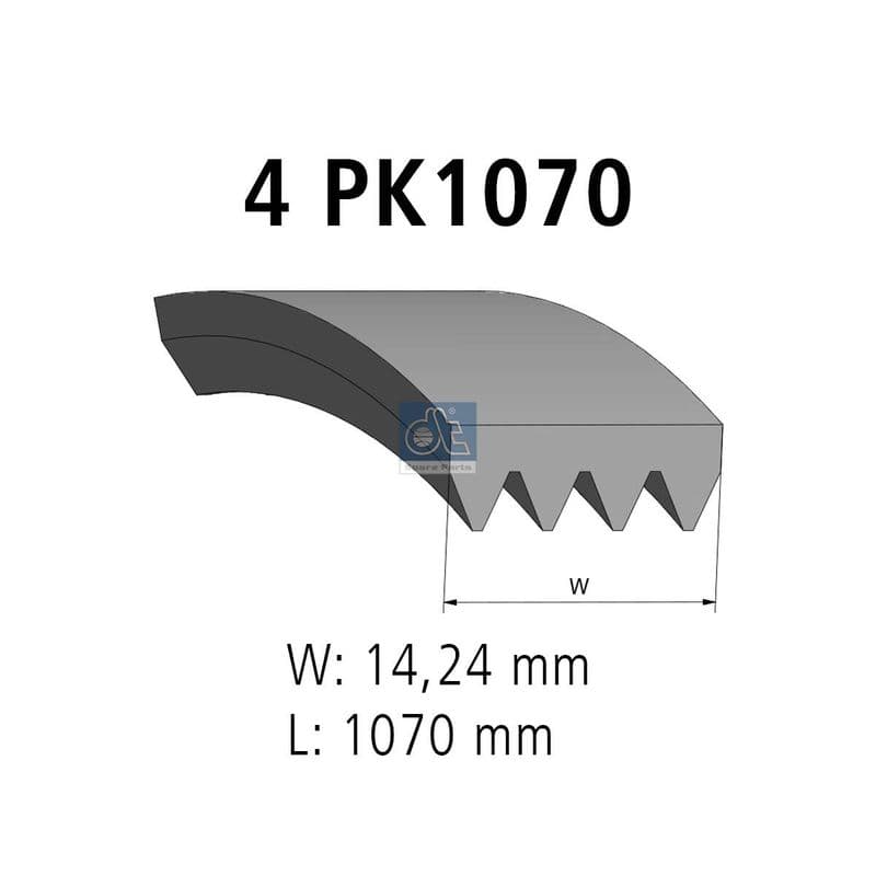 Curea transmisie cu caneluri DT Spare Parts 7.54803