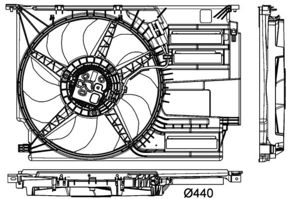Ventilator, radiator MAHLE BEHR *** PREMIUM LINE *** CFF 405 000P