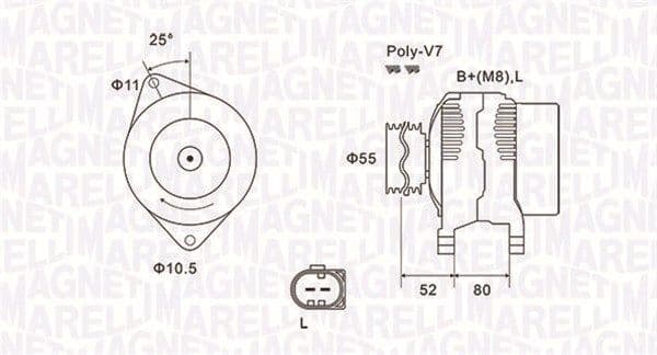 Generator / Alternator MAGNETI MARELLI 063731837010