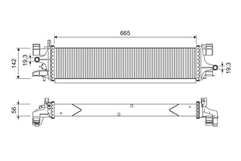 Radiator, racire motor VALEO 701249