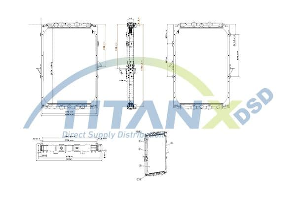 Radiator, racire motor TITANX RX179001