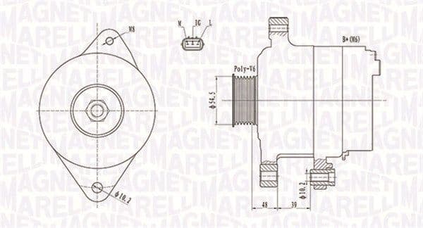 Generator / Alternator MAGNETI MARELLI 063731800010