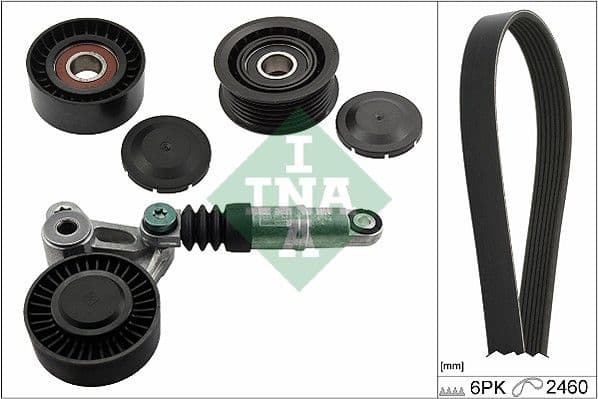 Set curea transmisie cu caneluri Schaeffler INA 529 0075 10