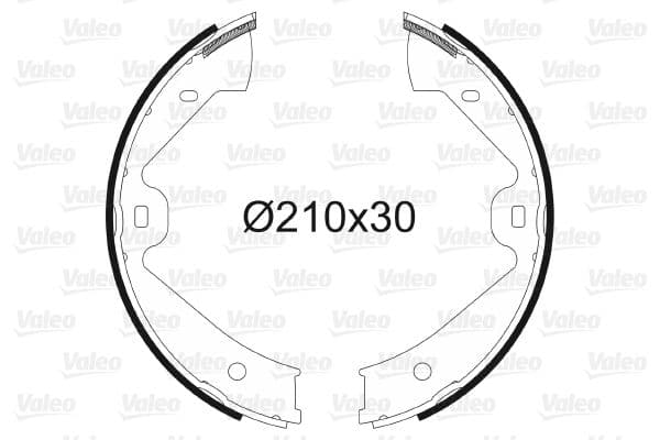 Set saboti frana, frana de mana VALEO 564137