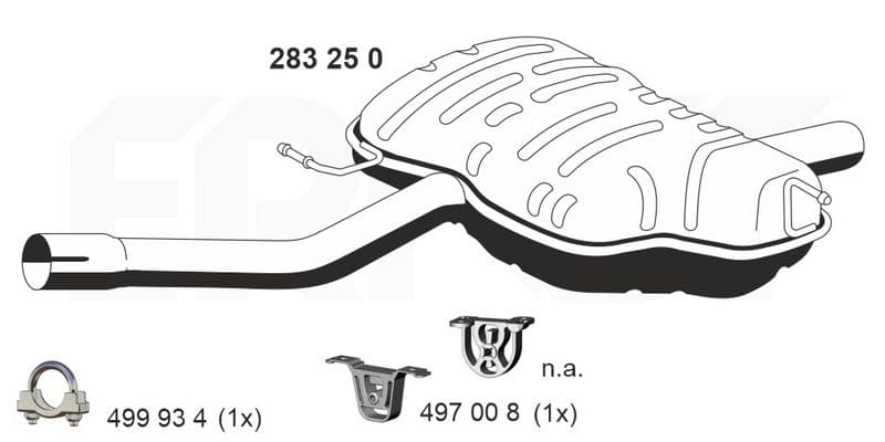 Toba esapament finala ERNST 283250