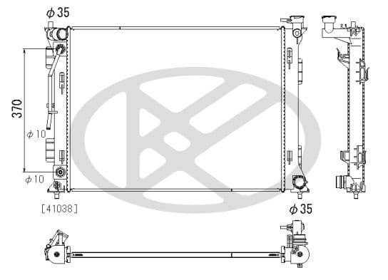 Radiator, racire motor KOYORAD PL823302