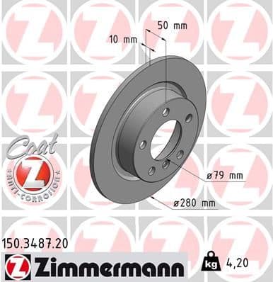 Disc frana ZIMMERMANN COAT Z 150.3487.20