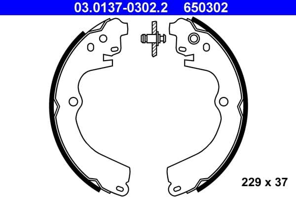 Set saboti frana ATE 03.0137-0302.2