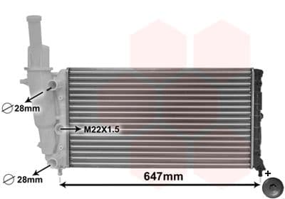 Radiator, racire motor VAN WEZEL 17002140